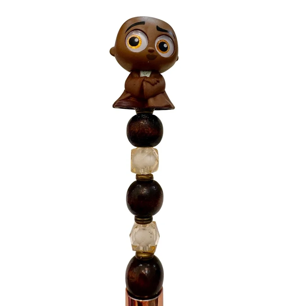 Disney Doorables Star Wars Mace Windu Beaded Pen Rose Gold Jedi Collectible